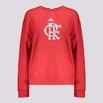 Blusão de Moletom com Capuz do Flamengo Dna adidas - Feminino VERMELHO