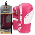 Luva Boxe/Muay Thai First Fx1 ROSA/BRANCO