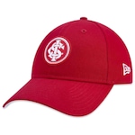 Boné Aba Curva New Era 9Twenty Internacional Futebol - Strapback  - Adulto VERMELHO