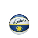 Mini Bola de Basquete Wilson Nba Retro Warriors AZUL/BRANCO