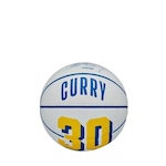 Mini Bola de Basquete Wilson Nba Player Curry BRANCO/AMARELO