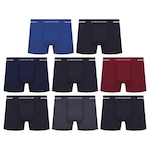 Kit Cueca Selene Boxer sem Costura - 8 Unidades - Masculino CINZA CLA/AZUL