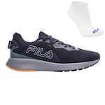 Kit Tênis Fila Ride + Meia - Masculino PRETO/CINZA