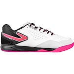 Chuteira Futsal Topper Dominator Club V - Adulto BRANCO/ROSA