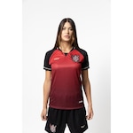 Camisa Jogo Copa Do Nordeste 2024 Vitória - Feminina Vermelho/Preto