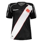 Camisa Kappa Vasco da Gama I Retrô 1998 - Feminina PRETO