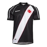 Camisa Kappa Vasco da Gama I Retrô 1998 - Masculina PRETO