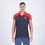 Camisa Polo do Sport Recife Viagem 2023 - Masculina CINZA