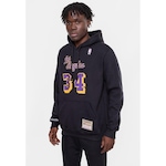 Blusão de Moletom com Capuz Mitchell & Ness Nba Shaquille O''''''''''''''''Neal Los Angeles Lakers - Masculino PRETO