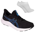 Kit Tênis Asics Jolt 4 + Meia - Masculino PRETO