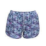 Shorts Mormaii Feminino Beach Tennis Estampado Roxo/Rosa