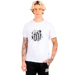 Camiseta Santos Oficial Classic Surf Center Masculina BRANCO