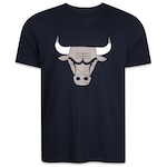 Camiseta New Era Regular Chicago Bulls Core Nba - Masculina PRETO