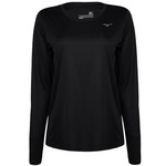 Camiseta Manga Longa Mizuno Energy - Feminina PRETO