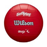 Bola de Vôlei Wilson Avp Soft Play VERMELHO/PRATA