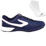 Chuteira Futsal Topper Titanium X + Meia - Adulto AZUL ESC/BRANCO