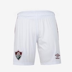 Calção do Fluminense 1 2024 Umbro Oficial - Masculino BRANCO