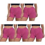 Kit de Shorts Pmc Canelado - Feminino - 5 unidades ROSA