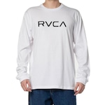 Camiseta Manga Longa Rvca Big Rvca Ls - Masculina BRANCO