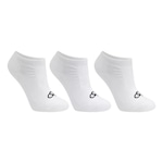 Kit de Meias Cano Invisível Olympikus com 3 Pares - Adulto BRANCO