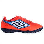 Chuteira Society Umbro Cannon Jr - Infantil Coral