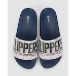 Chinelo Slide Rider R23 NBA - Unissex AZUL/BRANCO