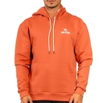 Blusão de Moletom Rip Curl Canguru Brand Stack - Masculino LARANJA