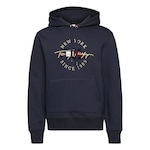 Blusão de Moletom Canguru Tommy Hilfiger Icon Laurel Hoody - Masculino AZUL ESCURO