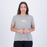 Camiseta Fila Letter Fit - Feminina CINZA