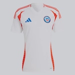 Camisa Chile 2024 adidas Away - Masculina BRANCO