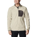 Jaqueta Columbia Masculina Outdoor Tracks Full Zip Bege/Branco