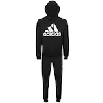 Agasalho com Capuz adidas M Ft Hd Ts - Masculino PRETO/BRANCO