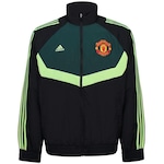 Jaqueta sem Capuz do Manchester United Wv Tt adidas - Masculina PRETO/VERDE