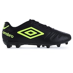 Chuteira de Campo Umbro Class - Adulto PRETO/VERDE CLA