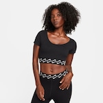 Camiseta Nike Sportswear Essential Swoosh - Feminina PRETO