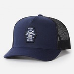 Boné Aba Curva Rip Curl Search Icon Trucker - Snapback - Adulto AZUL ESCURO