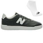 Kit Tênis New Balance Bb80 + Par De Meias - Masculino PRETO/BRANCO