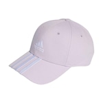 Boné Aba Curva adidas Baseball 3-Stripes - Strapback - Adulto ROXO CLARO/BRANCO