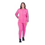 Agasalho adidas Essentials 3-Stripes - Feminino ROSA/PRETO