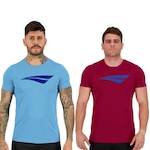 Kit Camiseta Penalty X - 2 Unidades - Masculina AZUL/VERMELHO