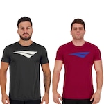 Kit Camiseta Penalty X - 2 Unidades - Masculina PRETO/VERMELHO