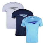 Kit Camiseta Penalty X - 3 Unidades - Masculina BRANCO/AZUL