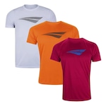 Kit Camiseta Penalty X - 3 Unidades - Masculina BRANCO/VERMELHO