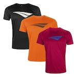 Kit Camiseta Penalty X - 3 Unidades - Masculina PRETO/VERMELHO