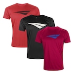 Kit Camiseta Penalty X - 3 Unidades - Masculina PRETO/VERDE