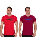 Kit Camiseta Penalty X - 2 Unidades - Masculina VERMELHO