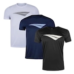 Kit 3 Camisetas Penalty X Masculina BRANCO/PRETO