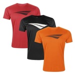 Kit 3 Camisetas Penalty X Masculina Vermelho/Preto