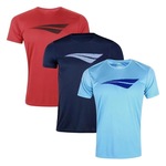 Kit 3 Camisetas Penalty X Masculina AZUL/VERMELHO