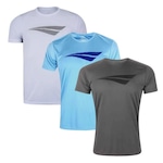 Kit Camiseta Penalty X - 3 Unidades - Masculino CINZA/BRANCO